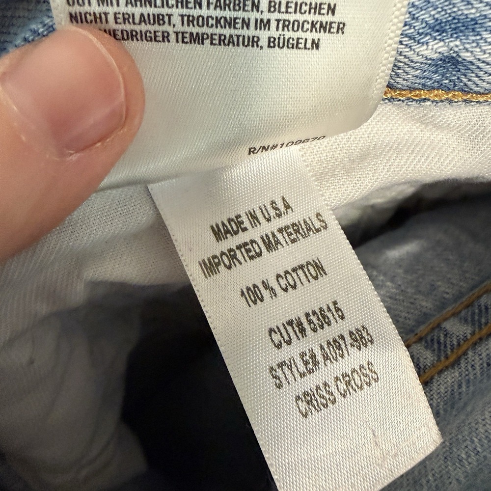 Agolde Criss Cross Upsized Jean in Suburbia Size 26 - Picture 5 of 9